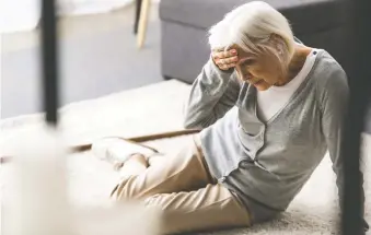  ?? GETTY IMAGES/ISTOCKPHOT­O ?? Almost 90 per cent of falls by seniors were due to loss of balance, a study found.