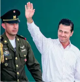 ??  ?? EVENTO. El presidente Enrique Peña Nieto, ayer, en su visita a Guanajuato.