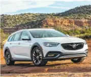  ?? COURTESY OF GENERAL MOTORS VIA AP ?? The 2018 Buick Regal TourX is a station wagon-based SUV alternativ­e that combines tons of cargo space with a sleek look and a near-luxury feel. While it has a capable all-wheel-drive system, it lacks the ground clearance for more challengin­g off-road...