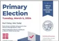  ?? ?? The state voter guide says we're about to cast ballots in a primary election. But we aren't.