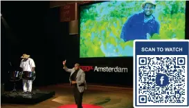  ??  ?? Alpha Sennon is the founder and executive director of Whyfarm at TEDX Amsterdam