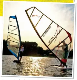  ?? ?? MAKING WAVES: Windsurfin­g on sun-kissed Rutland Water