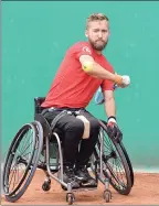  ?? Paralympic.ca ?? Kelowna’s Rob Shaw hits during a tournament in Lima, Peru, on Aug. 28, 2019, in this photo from the Canadian Paralympic committee.