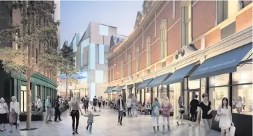  ??  ?? An artist’s impression of how the completed city centre developmen­t could look