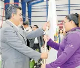  ?? ?? Wendy Reyes (Halterofil­ia) fue la abanderada