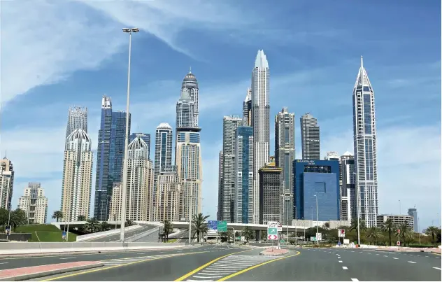  ?? Kamal Kassim/ Gulftoday ?? A view of Dubai. COVID-19 interrupte­d the process of steadily building the sector.