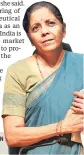  ??  ?? NIRMALA SITHARAMAN