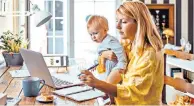  ??  ?? Work the room: parents are happier to swap big salaries for family time