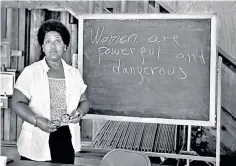  ?? ?? Supported: the partners of poet Audre Lorde, above, cared for her children while she wrote