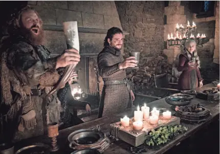  ?? HBO ?? “GoT’s” gaffe of leaving a coffee cup in a scene should drive sales among people who already love Starbucks.
