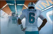  ?? MIKE EHRMANN / GETTY IMAGES ?? Dolphins QB Jay Cutler will face his former team — the Broncos — on Sunday in Miami. “I had a great time,” he said of his time in Denver.