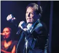  ??  ?? Back with a bang: Cliff Richard gave his devoted fans a musical tour de force