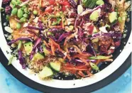  ?? CHRISTINA HOLMES ?? This protein-packed quinoa salad was created by vegan chef Chloe Coscarelli.