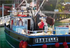  ??  ?? Le bateau de pêche Isabelle est taillé pour la pêche aux saumons le long des côtes d’Alaska mais aussi pour le grand large.