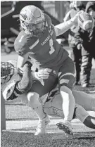  ?? KIM HAIRSTON/BALTIMORE SUN ?? Through the first 10 games, Calvert Hall wide receiver Cole Herbert has caught 24 passes for 493 yards and six touchdowns.