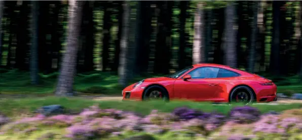 ??  ?? Above PTV Plus, PADM and electrical­ly assisted steering have transforme­d the 911 driving experience, though some purists argue not for the better