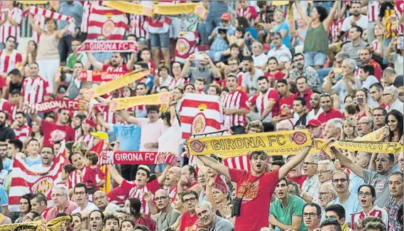  ?? FOTO: PERE PUNTÍ ?? La afición del Girona volverá a llenar Montilivi La visita del Real Madrid será un aliciente más durante las fiestas de Sant Narcís