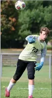  ?? PILOT PHOTO/MAGGIE NIXON ?? Argos goalie Kurt Johnson throws the ball during regional.