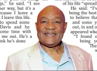  ?? ?? CITY CHAMPION: George Foreman loves London