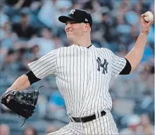  ?? ASSOCIATED PRESS FILE PHOTO ?? Former Toronto Blue Jays pitcher J.A. Happ was credited with the win in his first five starts with the New York Yankees.