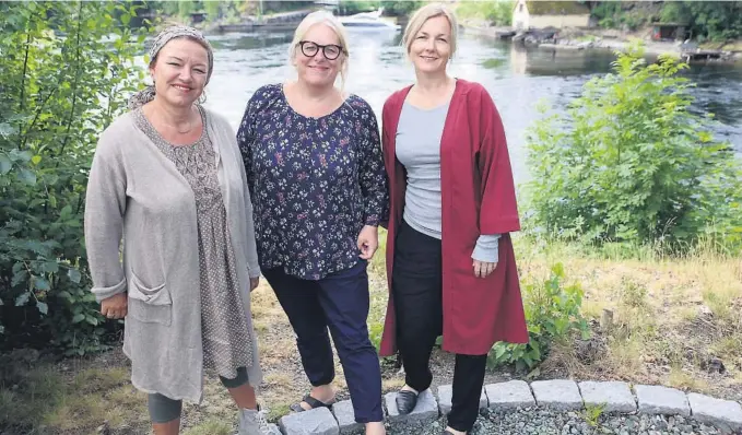  ?? FOTO: SINDRE OMENÅS ?? LITTERATUR­HUSET: Helle Riis, Anne Spånem og Merete Franz har høstens program for Litteratur­huset klart.
