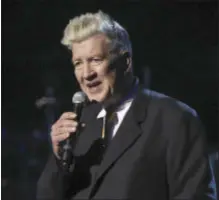  ?? PHOTO BY CHRIS PIZZELLO/INVISION/AP ?? In this April 1, 2015, photo, David Lynch speaks at the David Lynch Foundation Music Celebratio­n at the Theatre at Ace Hotel in Los Angeles. Lynch’s “Mulholland Drive,” is listed by the BBC as one of the top 100films of the 21st Century. 1. Boris...