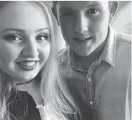  ??  ?? Chloe Rutherford and Liam Curry