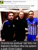  ??  ?? Grezda ka postuar një foto me trajnerin De Biazi dhe me autorin e golit, Endri Çekiçi