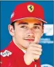  ??  ?? Charles Leclerc