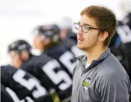  ?? LEAH HENNEL / POSTMEDIA NEWS FILES ?? Humboldt Broncos bus crash survivor Brayden Camrud is one of only two players to return to play this season.