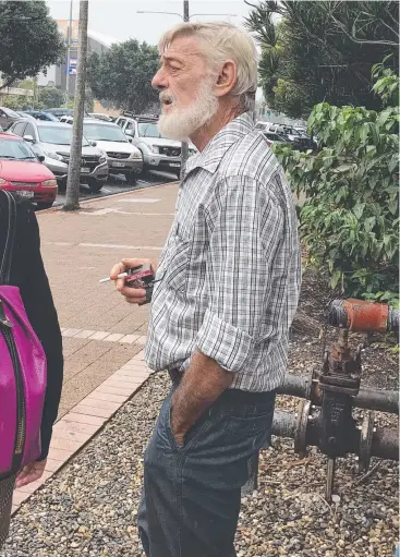  ??  ?? CASE ADJOURNED: Errol Copley, 69, is charged with taking a protected animal after an investigat­ion into the alleged killing of a 3m crocodile in Sorenson Creek by police and wildlife officers.