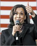  ?? ELISE AMENDOLA/AP ?? Democratic presidenti­al candidates Kamala Harris and Cory Booker are under attack from the right after siding early on with Jussie Smollett, whose case appears to have unraveled.