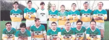  ??  ?? Pat Barry, 3rd from right back row, on Bride Rovers JBF winning team in 1993.