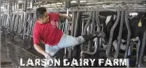  ?? ANIMAL RECOVERY MISSION ?? An employee at Larson Dairy in Okeechobee County kicks a cow in this image from an undercover video.