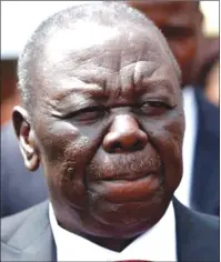  ??  ?? The late Morgan Tsvangirai