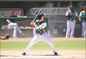  ?? Courtesy of Lake Elsinore Storm ?? Shelton, Quinnipiac product Matt Batten hit .341 at High- A Lake Elsinore and recently earned a promotion to Double- A.