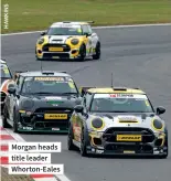  ??  ?? Morgan heads title leader Whorton-eales