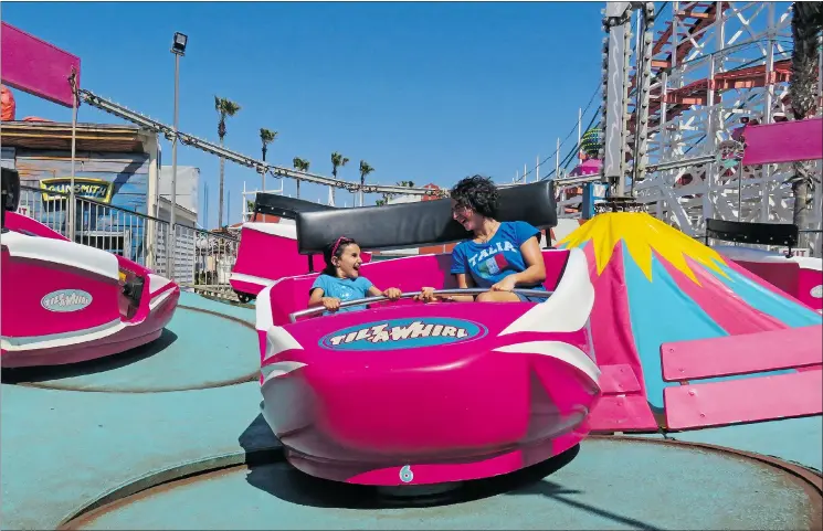  ?? PHOTOS: SHELIZA MITHA ?? Belmont Park in Mission Beach serves up nostalgia and rides, with plenty of activities both day and night that won’t break the bank.
