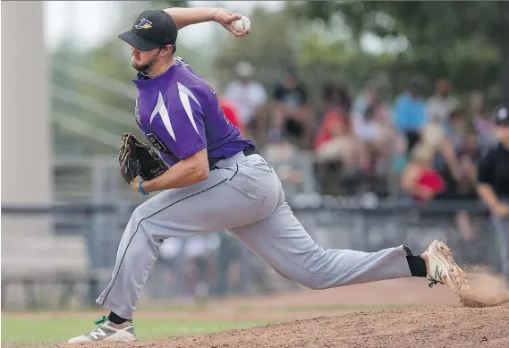  ?? DAX MELMER ?? The return of right-hander Chris Horvath has beefed up the Tecumseh Thunder’s pitching staff heading into this weekend’s Ontario senior eliminatio­n tournament in Windsor.