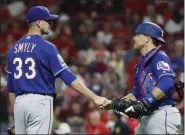  ?? ASSOCIATED PRESS FILE ?? The Phillies pitcher Drew Smyly, show here in his days with the Texas Rangers, as a free agent Friday, pending a physical. If he passes the physical, Smyly will start Sunday against the Pirates.