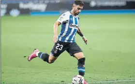  ?? FOTO: GERARD FRANCO ?? Adri Embarba, durante el Espanyol-Albacete del pasado fin de semana