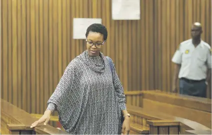  ?? Picture: Gallo Images ?? SHOT IN THE HEAD. Rehithile Katlego Matjane, seen here in a prior court appearance in the High Court in Pretoria for killing her two children three years ago. She was yesterday sentenced to two life terms for the murders.
