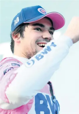  ?? PHOTO AFP ?? Le pilote québécois Lance Stroll a obtenu sa première position en tête en carrière lors du Grand Prix de Turquie, samedi.