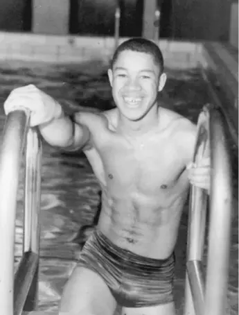  ?? SUPPLIED PHOTO ?? Ed Kirk was captain and star of the DuSable High School swim team.