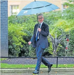  ?? Pictures: PA. ?? Mr Gove arrives in Downing Street and, right, Prime Minister Boris Johnson welcomes president of the European Parliament David Sassoli to talks at Number 10 yesterday.