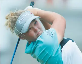  ??  ?? Brooke Henderson compte huit victoires sur le circuit profession­nel féminin de golf. Archives