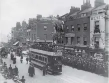  ??  ?? 0 On this day in 1903 King Edward VII welcomed the first electric tram in London, to the cheering of the crowd
1991: