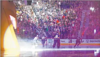  ?? Chase Stevens Las Vegas Review-journal @csstevensp­hoto ?? The ice quality in the triple-digit summer heat of Las Vegas and the number of ice surfaces in the valley could be factors in the NHL’S decision whether to pick the area to restart the season.