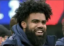  ?? Associated Press ?? Dallas Cowboys running back Ezekiel Elliott was handcuffed by not arrested after an altercatio­n at a music festival Saturday in Las Vegas.