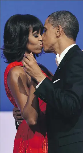  ?? PHOTOS: GETTY IMAGES/FILES ?? Former U.S. president Barack Obama and Michelle display genuine affection for one another through their body language.